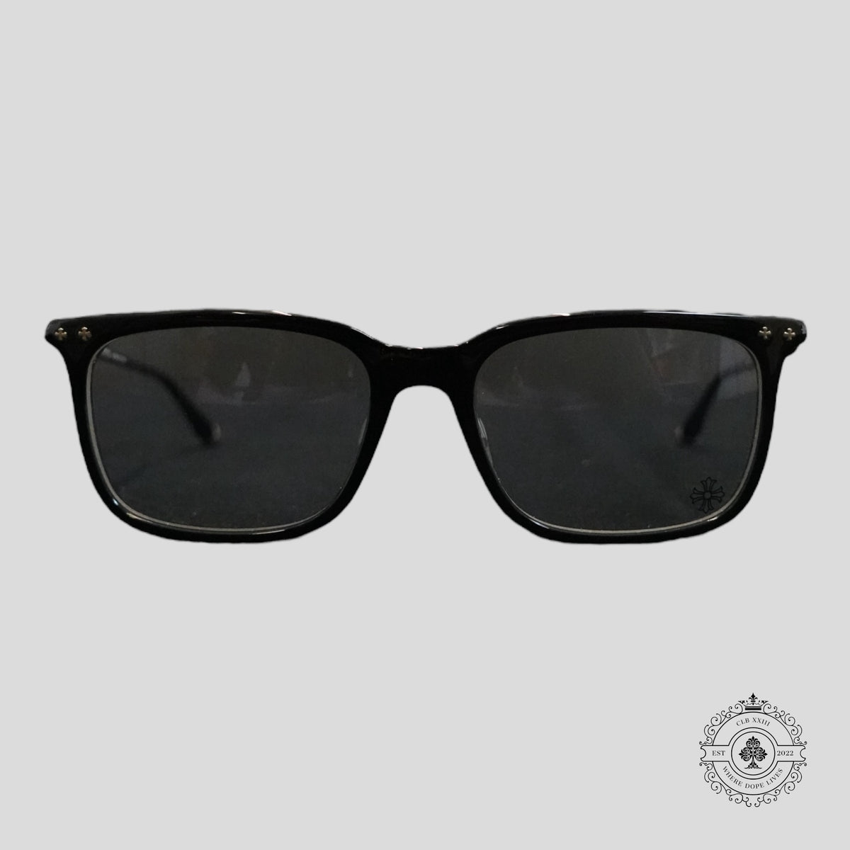 Chrome Hearts Big Ricky II-A Glasses in Black/Silver