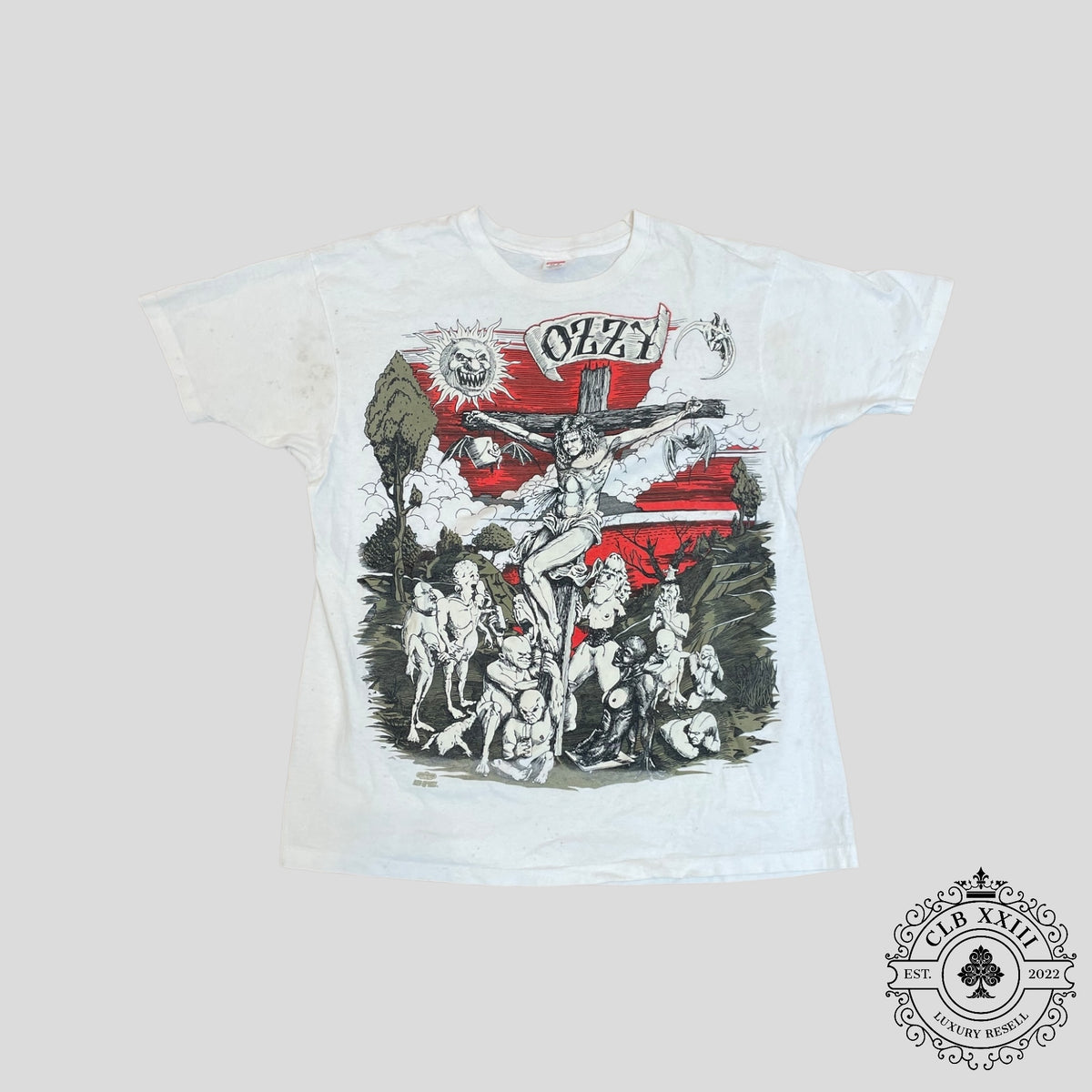 Vintage Ozzy Osbourne Crucifixion T-Shirt in White