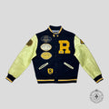 RRL NYC Champs Varsity Jacket in Black/Yellow