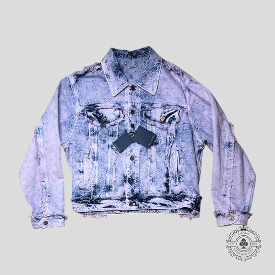 Louis Vuitton Fringed Monogram Boyhood Denim Jacket in Purple — authenticated Louis Vuitton at CLB XXIII