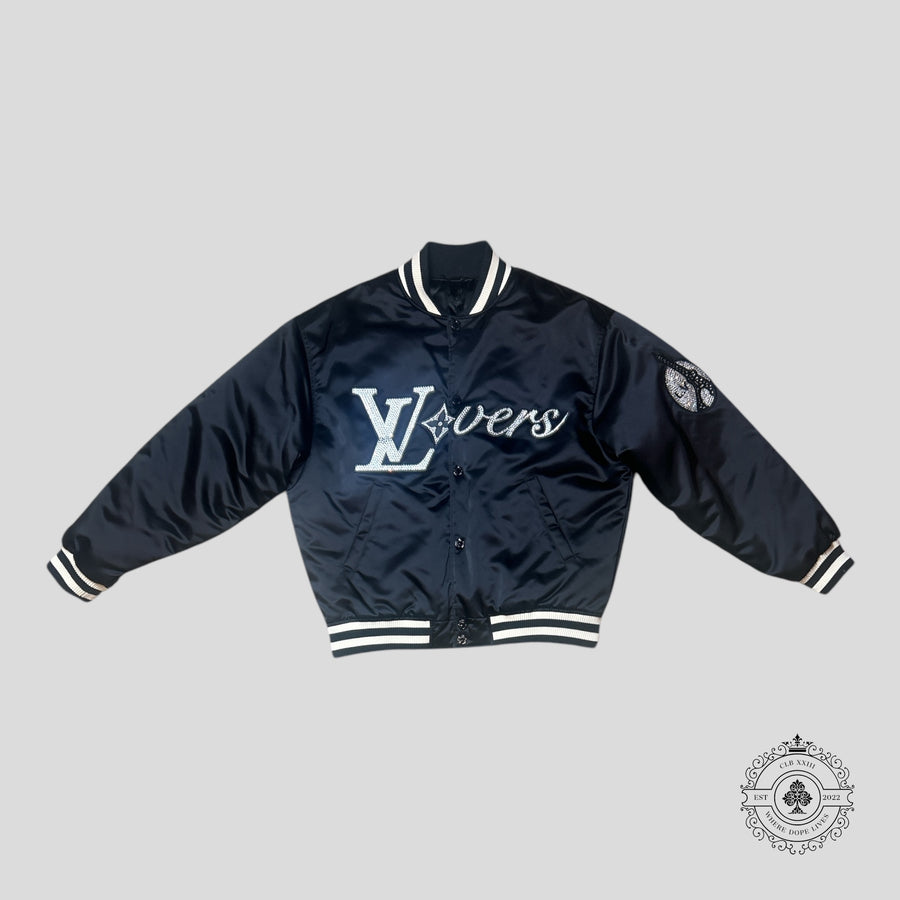 Louis Vuitton LV Lovers Baseball Bomber Jacket in Black — authenticated Louis Vuitton at CLB XXIII