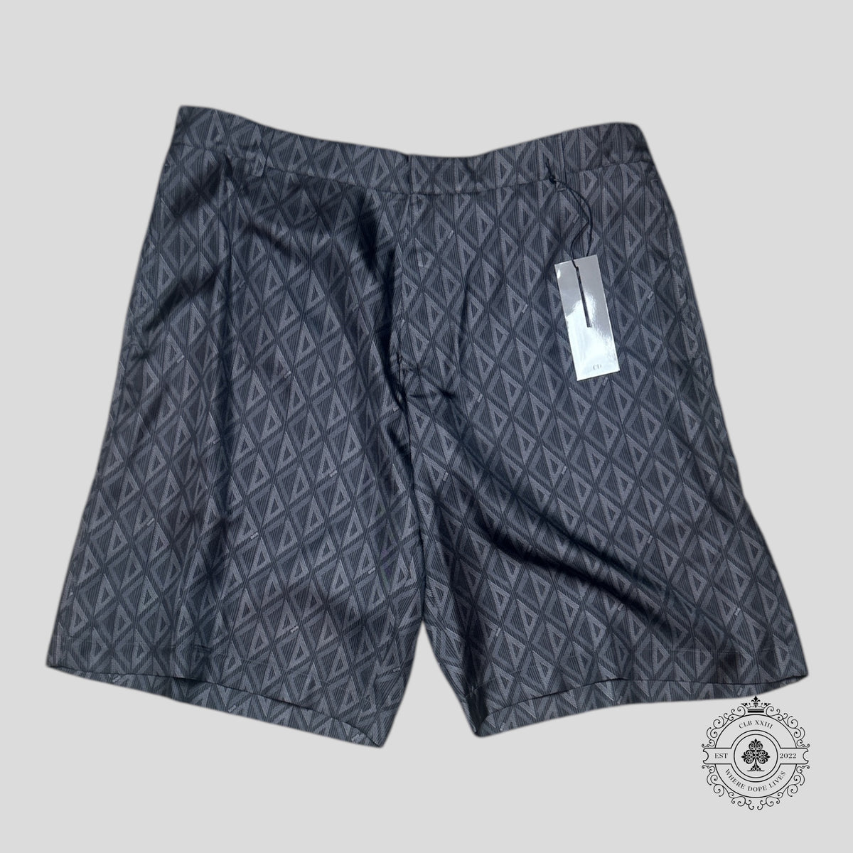 Dior CD Icon Silk Shorts in Grey