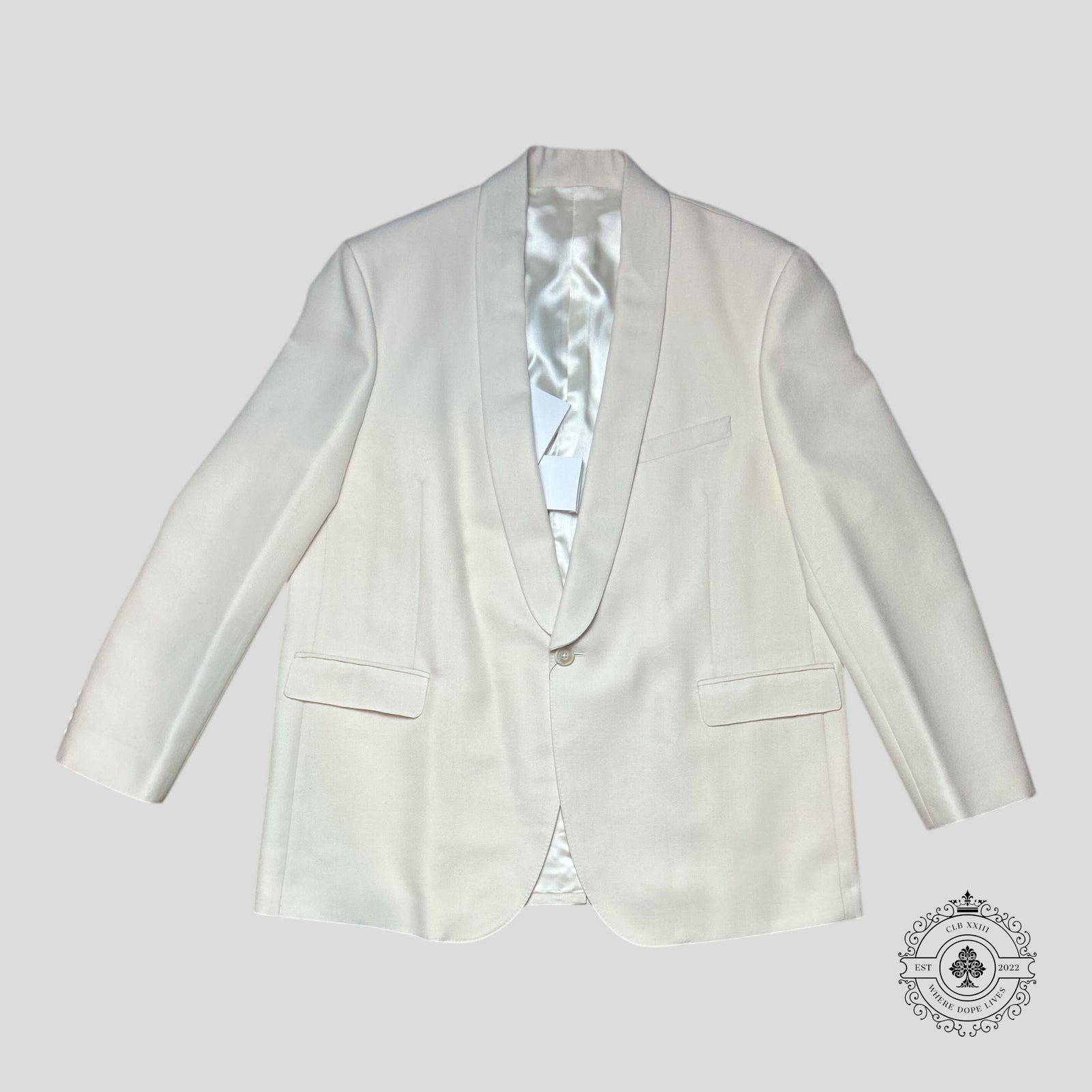 Celine Mohair Suit Jacket in Cream