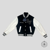 Louis Vuitton Marque Deposee Varsity Jacket in Black/White