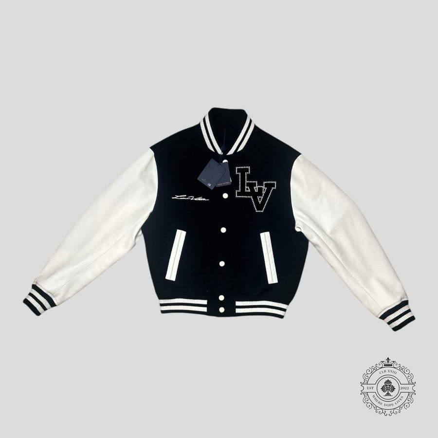 Louis Vuitton Marque Deposee Varsity Jacket in Black/White — authenticated Louis Vuitton at CLB XXIII