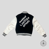 Louis Vuitton Marque Deposee Varsity Jacket in Black/White