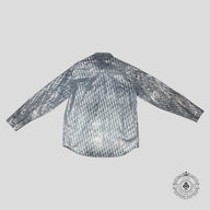 Dior Oblique Button Up Denim Shirt in Silver