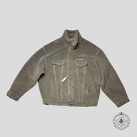 Balenciaga Oversized Fleece Jacket in Brown