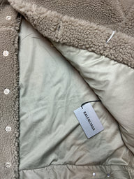 Balenciaga Oversized Fleece Jacket in Brown