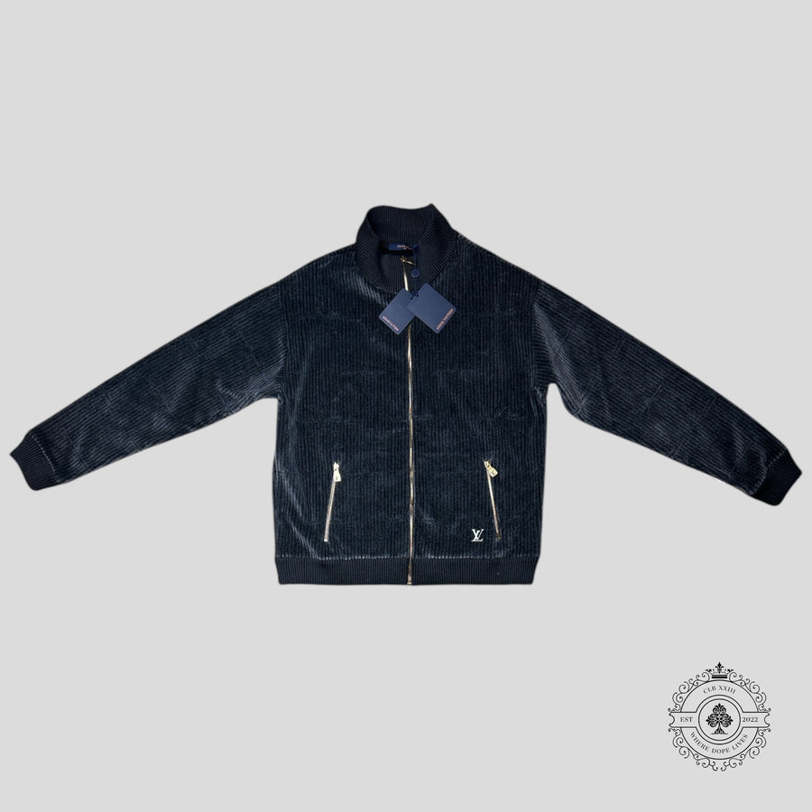 Louis Vuitton X Park Seo-Bo Velvet Tracktop in Dark Grey — authenticated Louis Vuitton at CLB XXIII