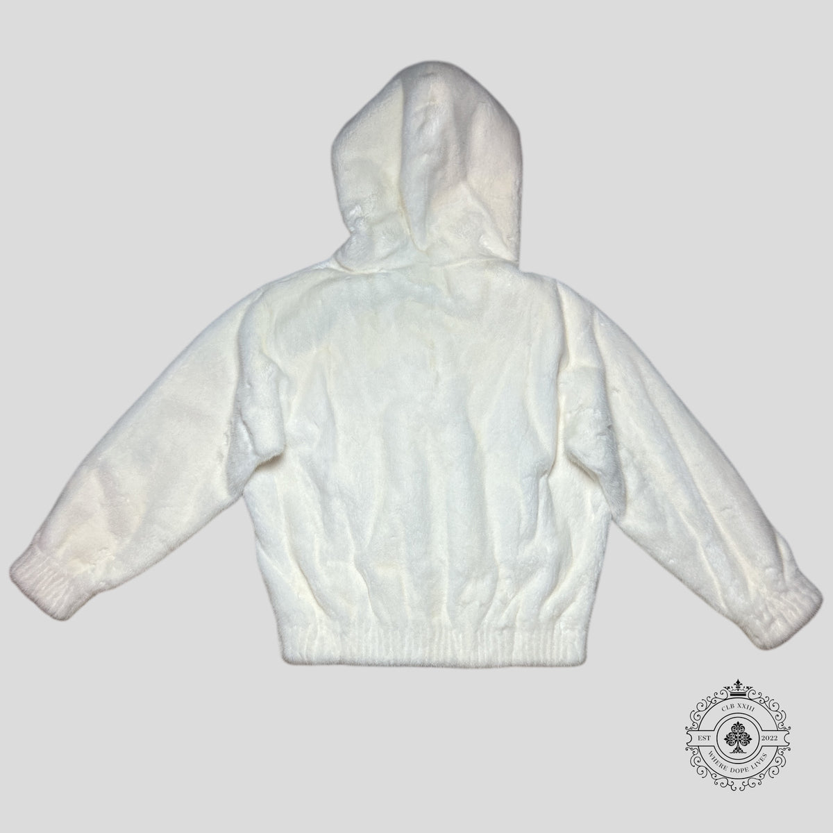 Louis Vuitton Mink Hoodie in White