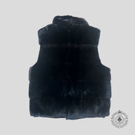 Louis Vuitton Rabbit Fur Reversible Damier Vest in Black