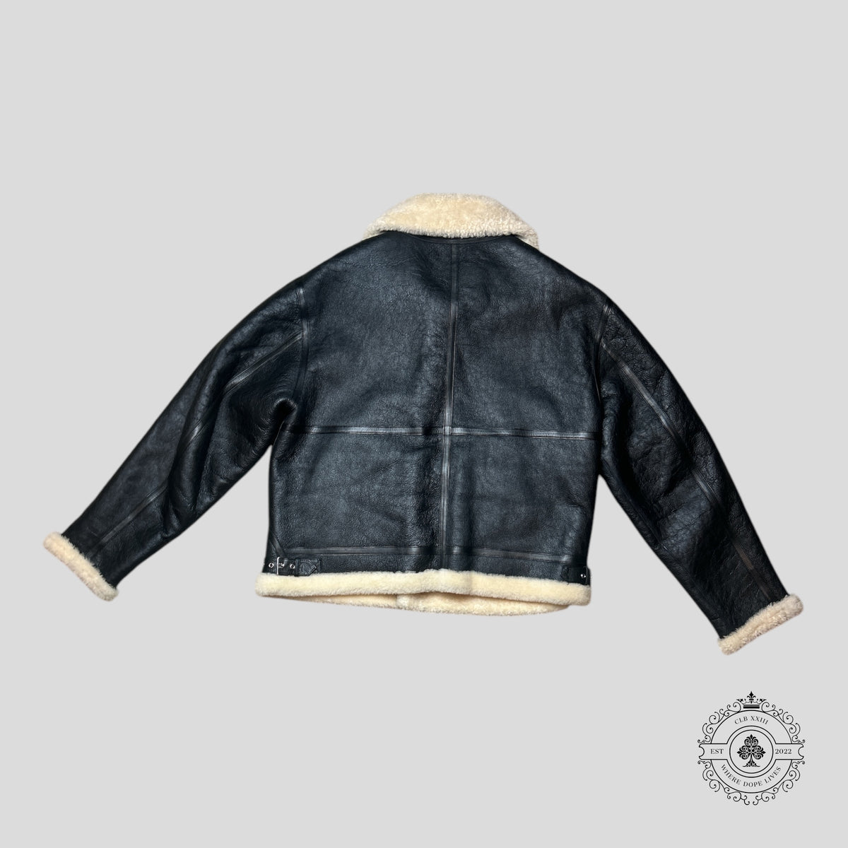 Vetements Shearling Jacket in Black