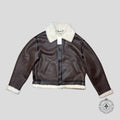 Vetements Shearling Jacket in Brown