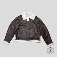 Vetements Shearling Jacket in Brown