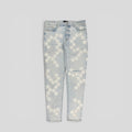 Amiri Chemist Star Jeans in Light Wash/White