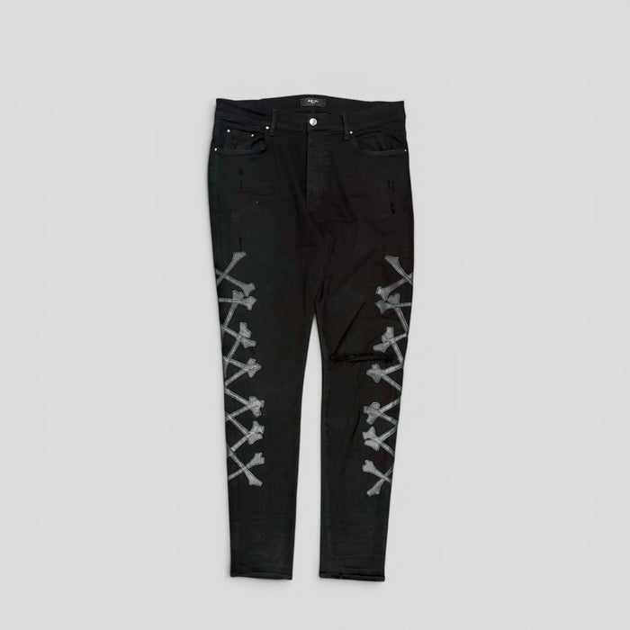 Amiri Bones Jeans in Black