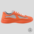 Prada America's Cup Rubber Sneaker in Orange