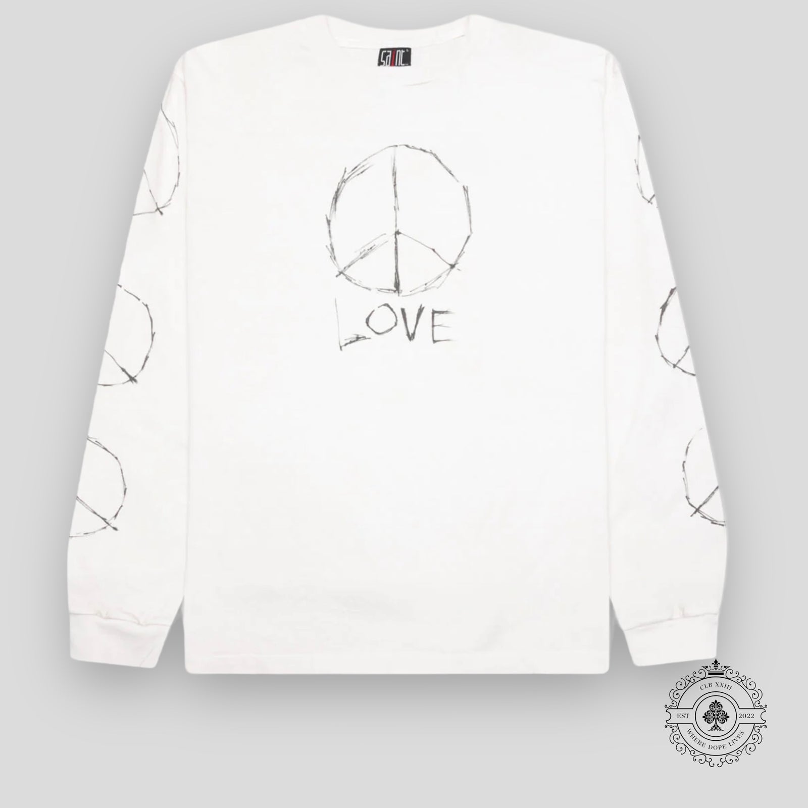 Saint Michael Love L/S Tee - White