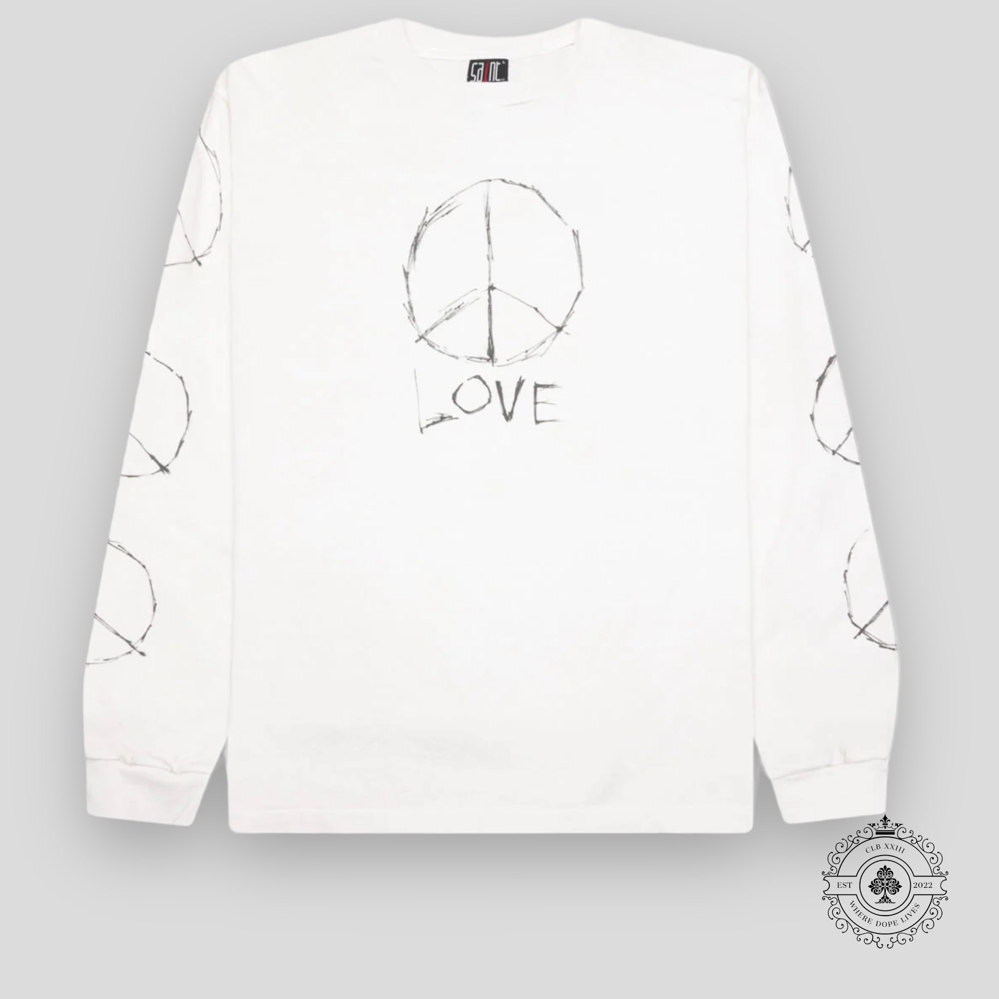 SAINT MICHAEL LOVE L/S TEE - WHITE