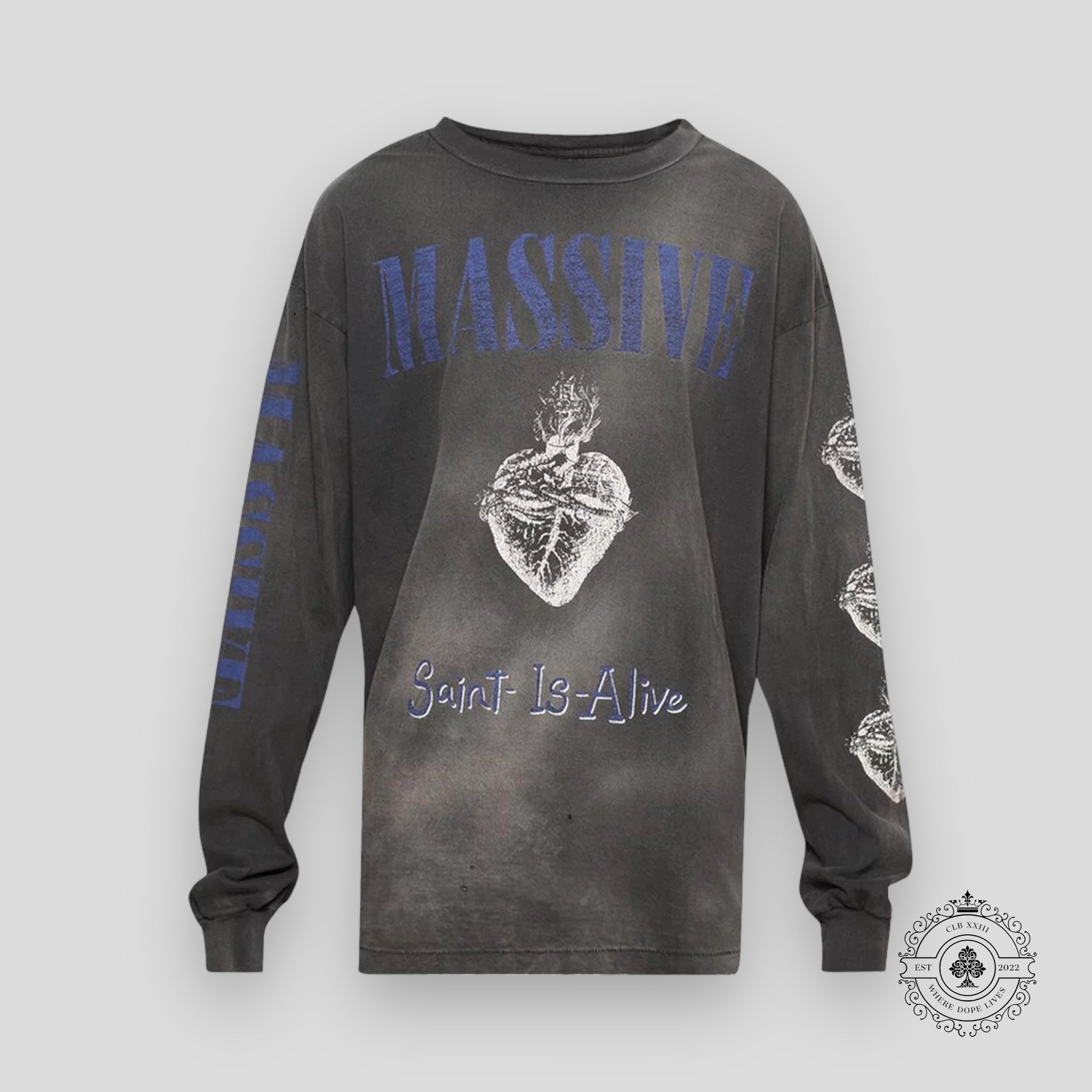 SAINT MICHAEL MASSIVE L/S TEE - BLACK
