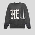 SAINT MICHAEL X DENIM TEARS HELL CREW SWEATER - BLACK
