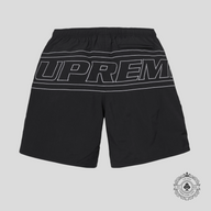 Supreme Big Logo Nylon Shorts in Black