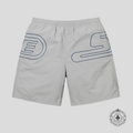 Supreme Big Logo Nylon Shorts in Grey