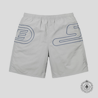 Supreme Big Logo Nylon Shorts in Grey
