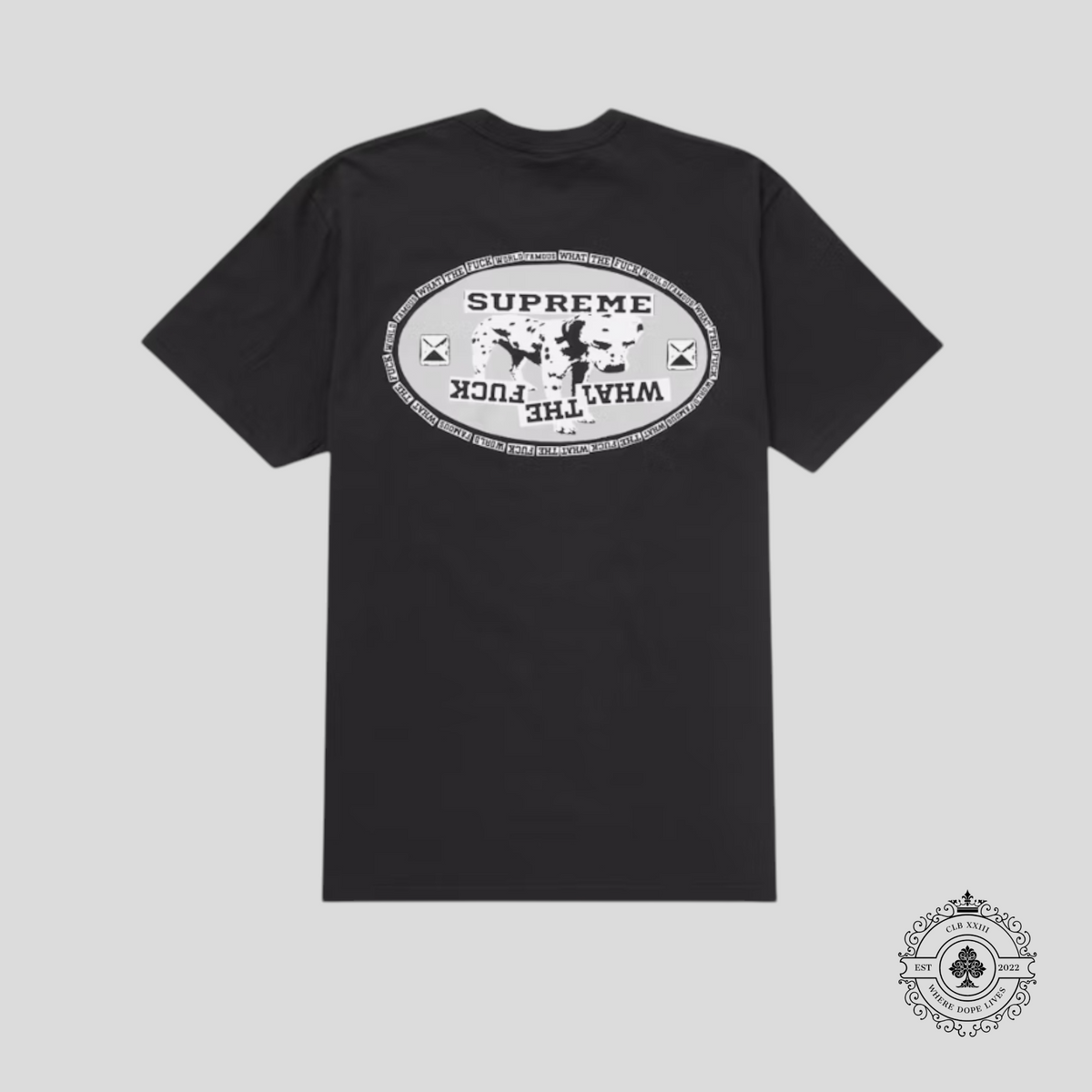 Supreme Dalmatian Tee in Black