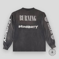 Saint Michael Burning L/S Tee - Vintage Black