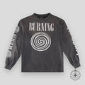 Saint Michael Burning L/S Tee - Vintage Black