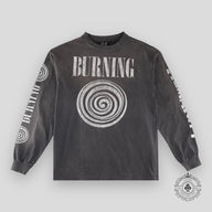 Saint Michael Burning L/S Tee - Vintage Black