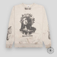 Saint Michael Mother Crewneck in Grey