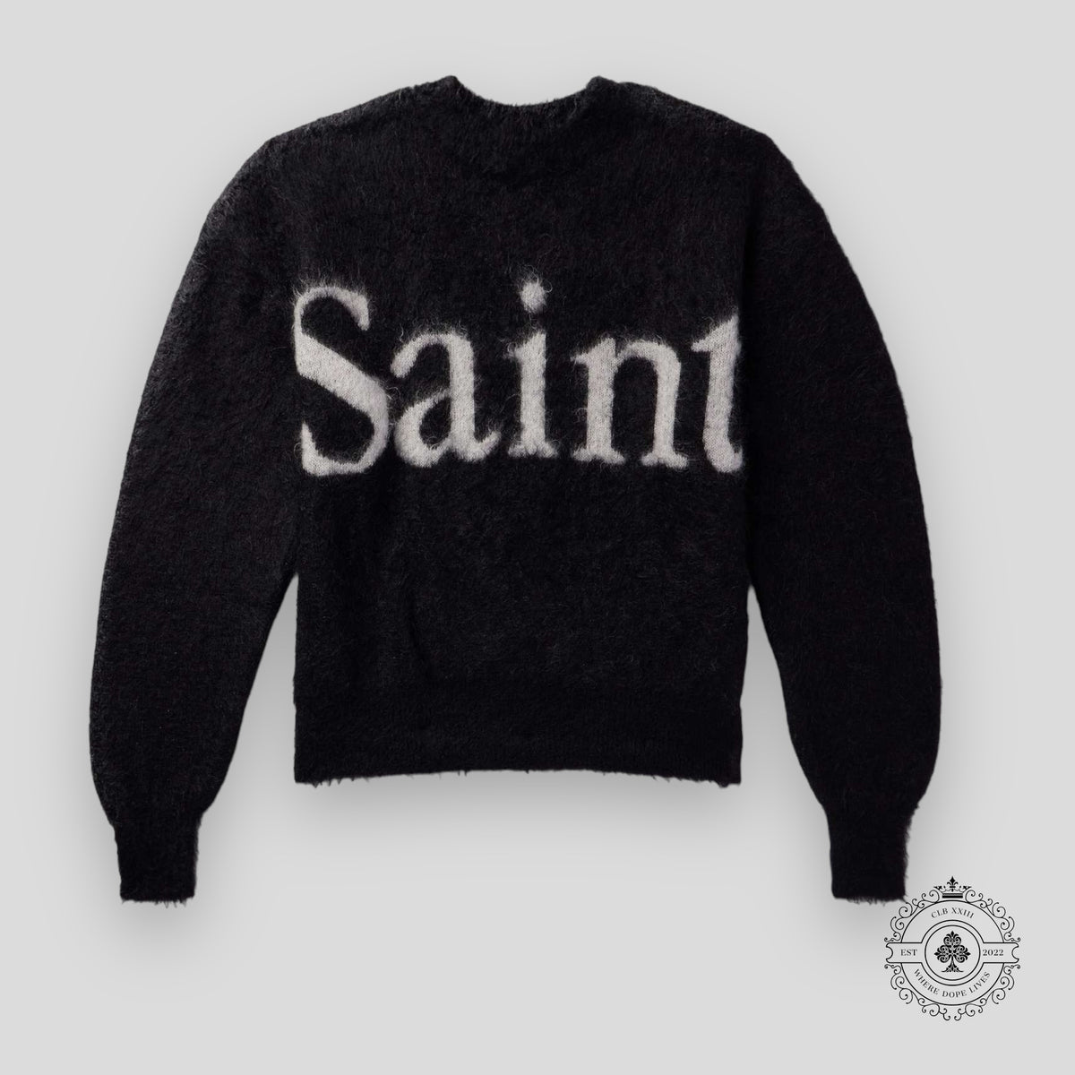Saint Michael Saint Knit Crewneck in Black