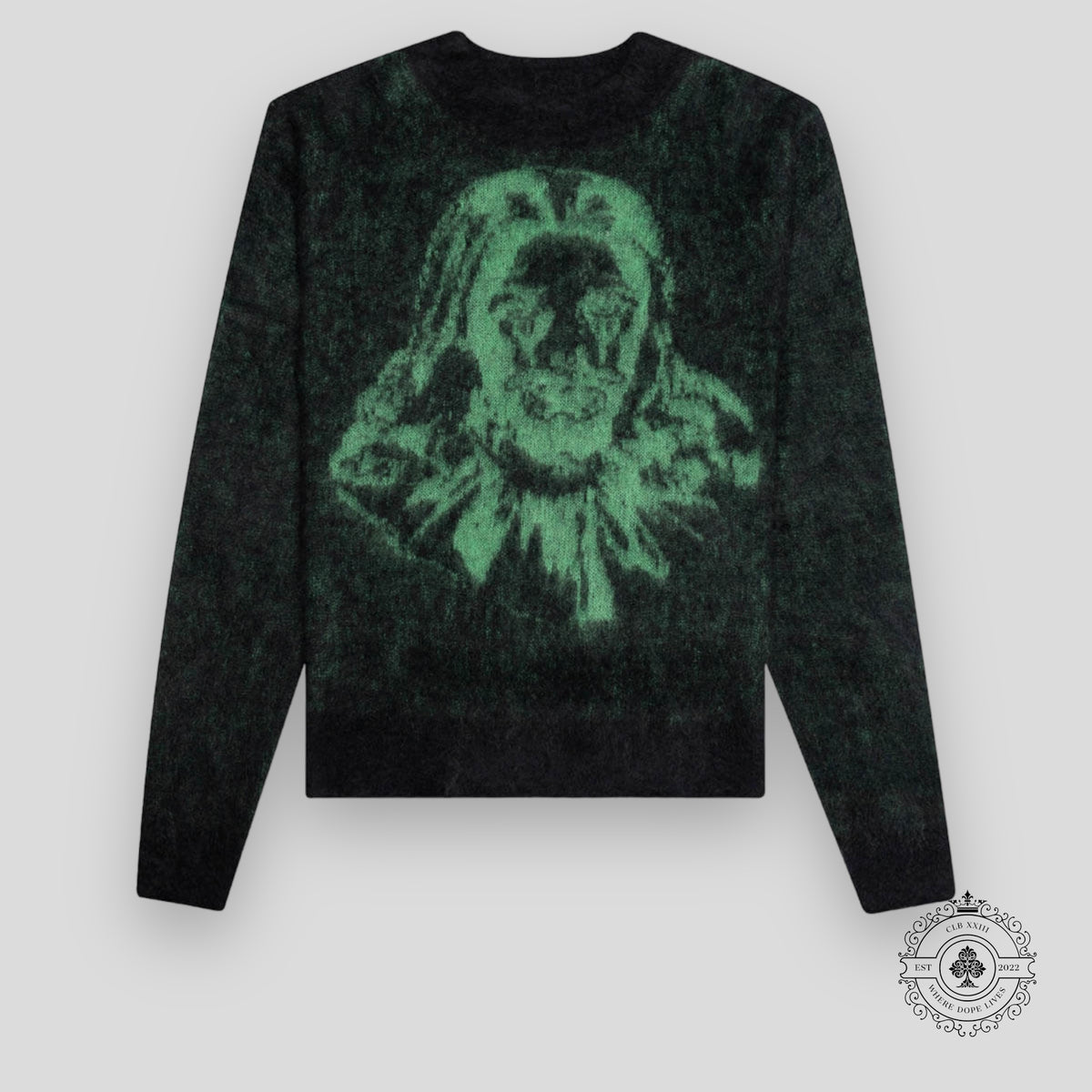 Saint Michael x Born x Raised Clown Knit in Black