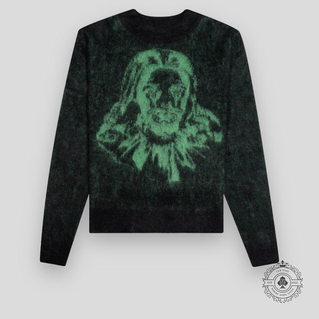 Saint Michael x Born x Raised Clown Knit in Black