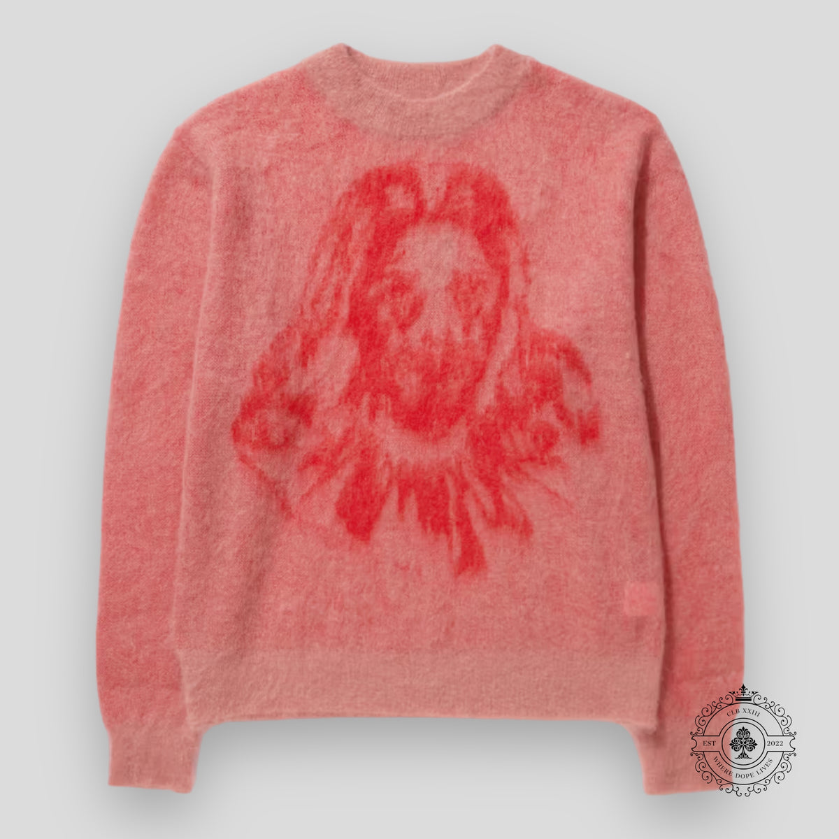 Saint Michael x Born x Raised Clown Knit in Pink