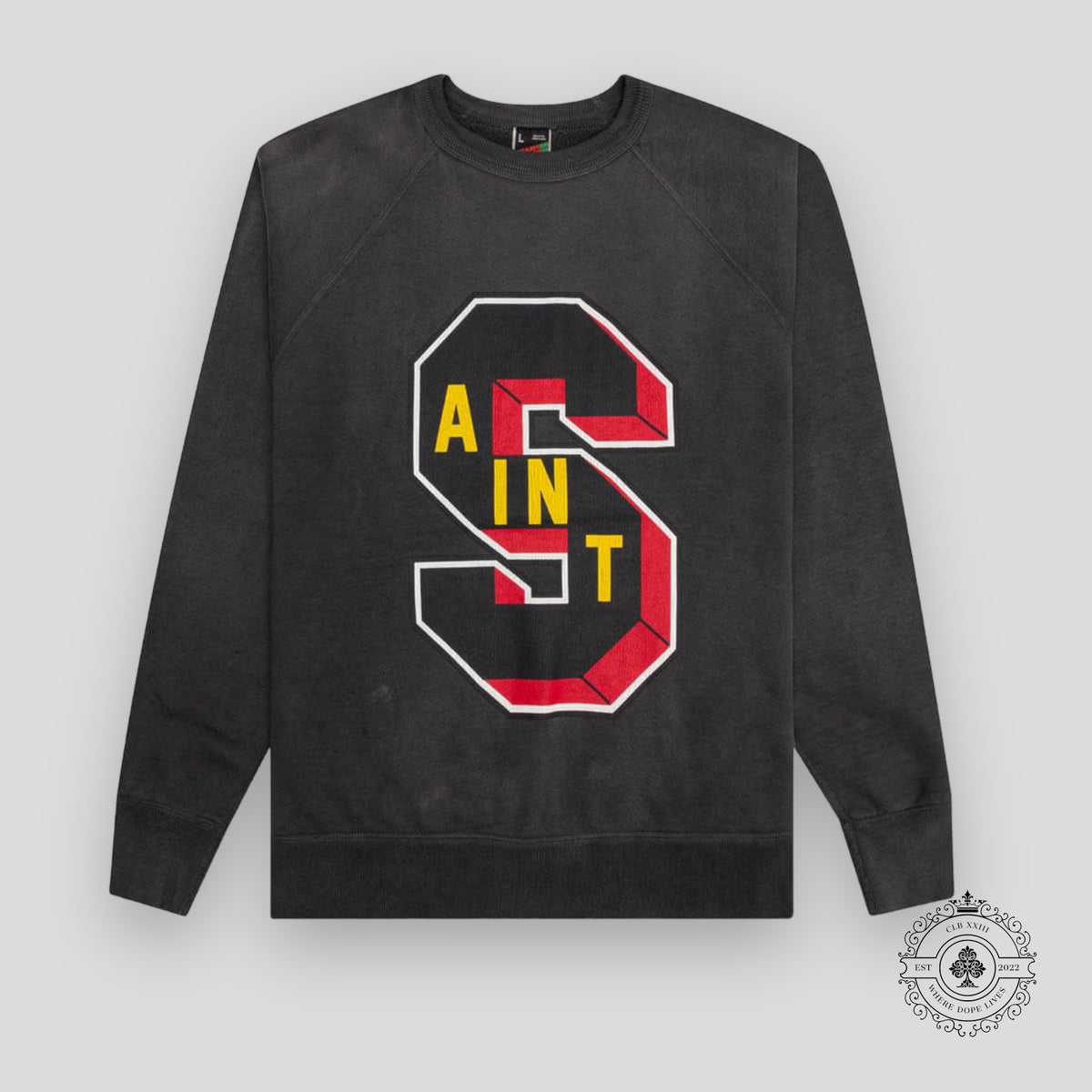 Saint Michael x Denim Tears Crewneck in Black