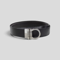 Salvatore Ferragamo Gancini Belt in Black