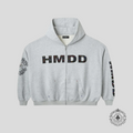 HMDD Chimstone Zip Up Hoodie in Grey