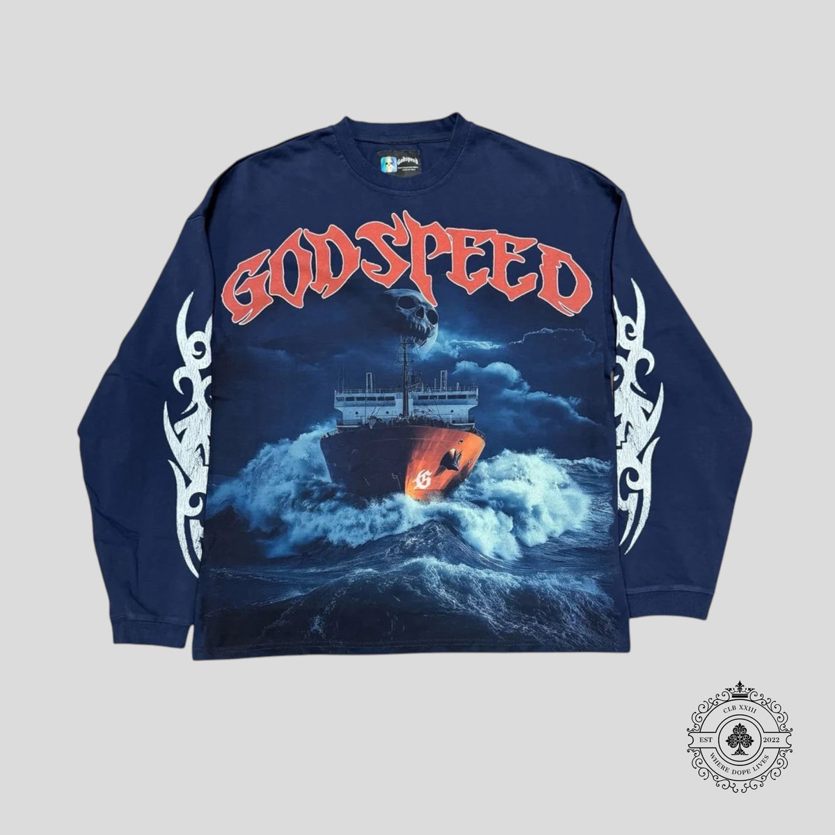 Godspeed Seasick LS In Navy