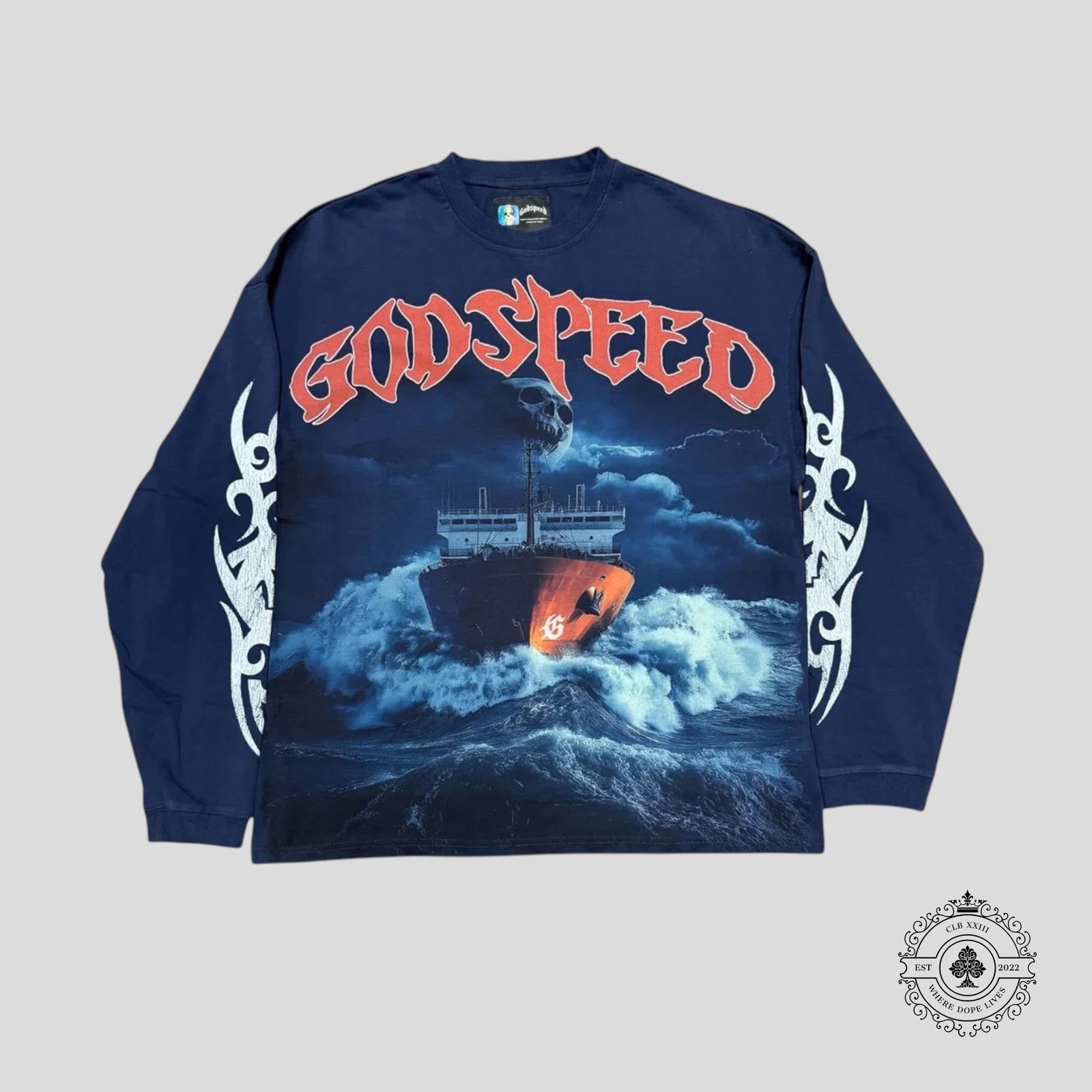 Godspeed Seasick LS In Navy