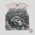 Godspeed Sunken Liberty 2 Sleeveless Tee in Slate Grey