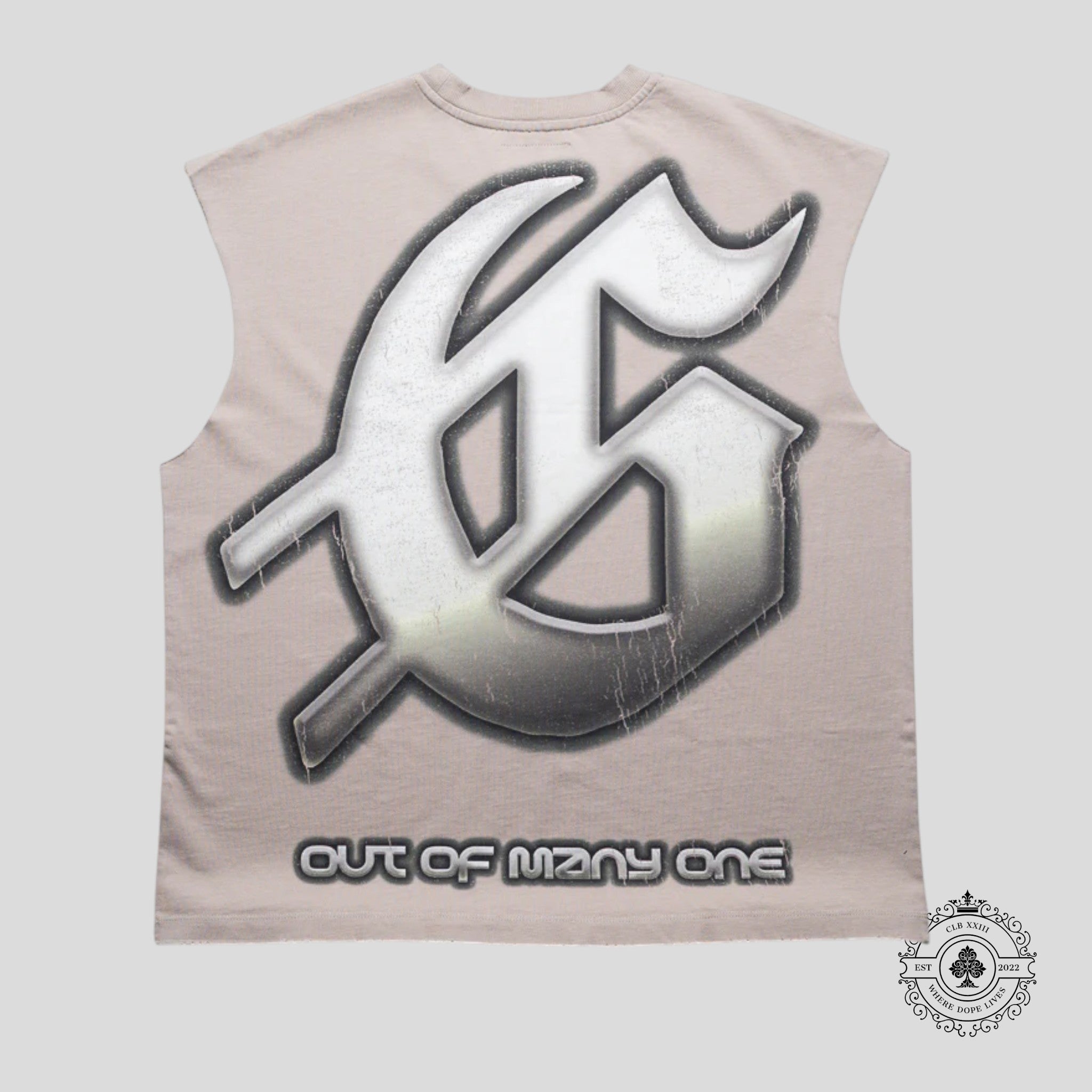 Godspeed Sunken Liberty 2 Sleeveless Tee in Slate Grey