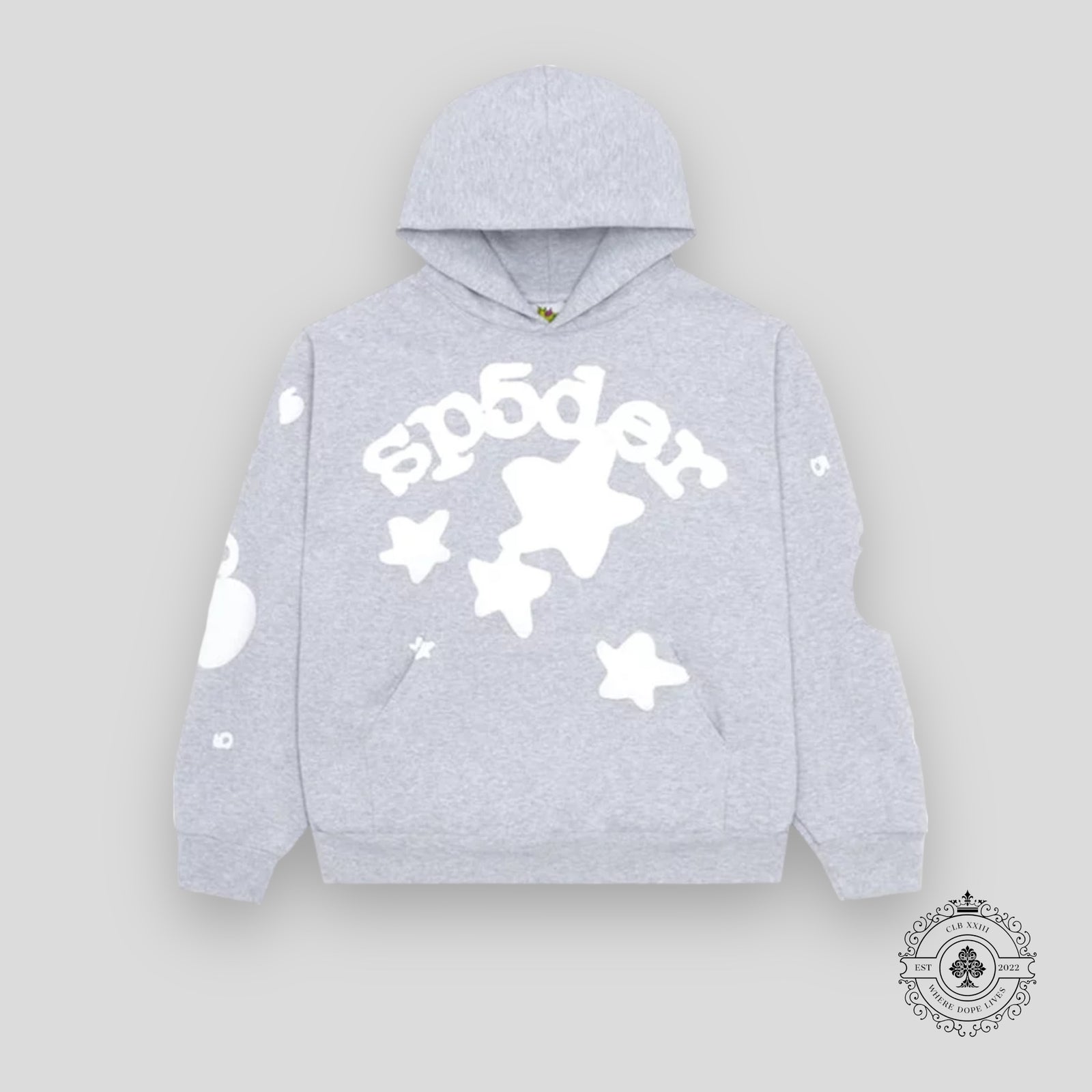 Sp5der Beluga Hoodie - Heather Grey