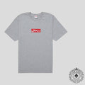 Supreme Arabic Box Logo Tee in Heather Grey