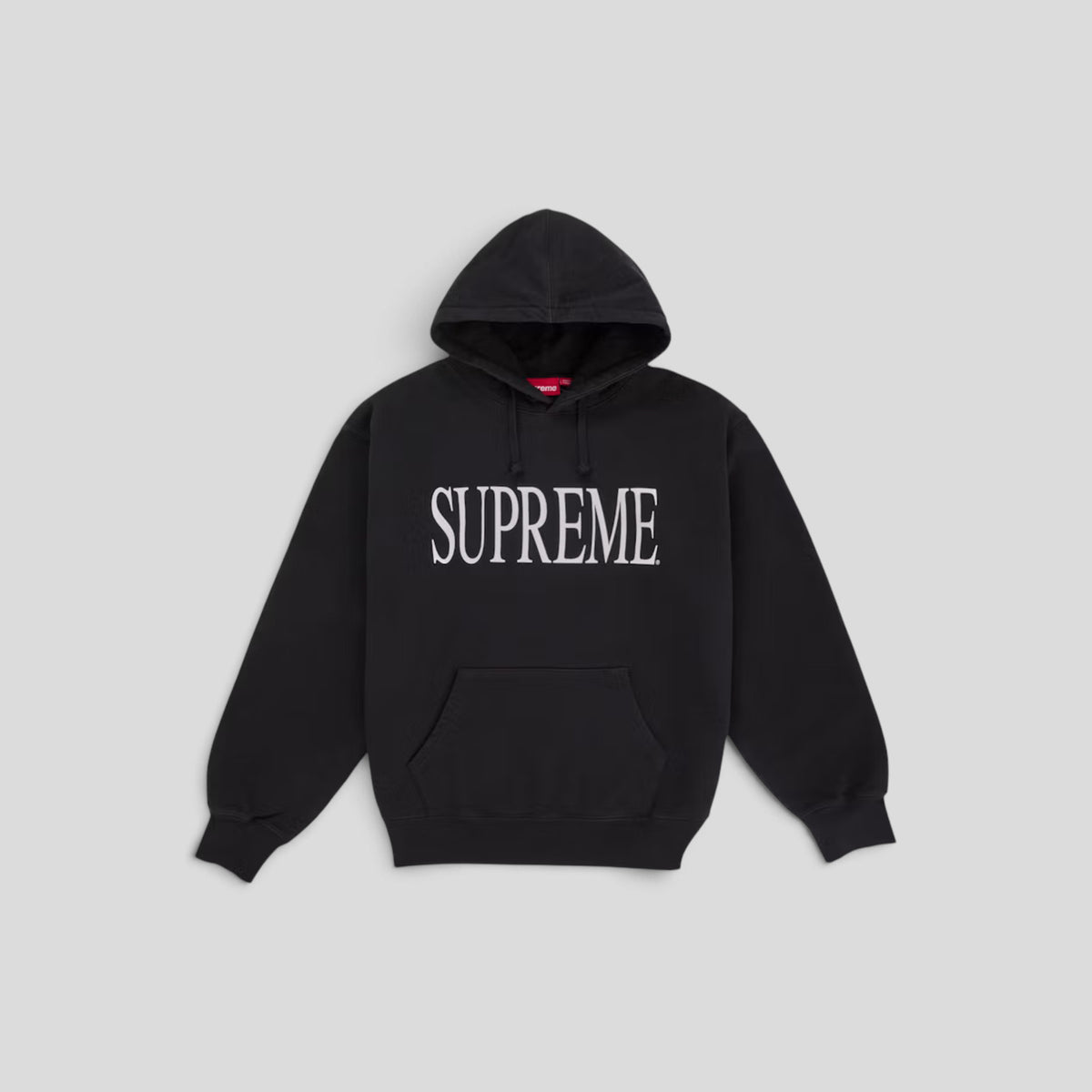 Supreme Capital Hooded Sweatshirt in Black