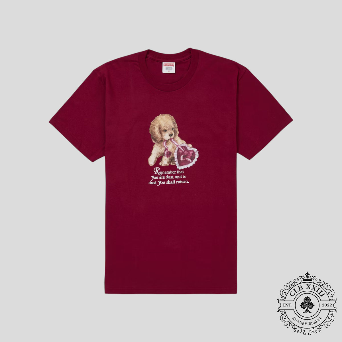 Supreme Dog Tee in Cardinal