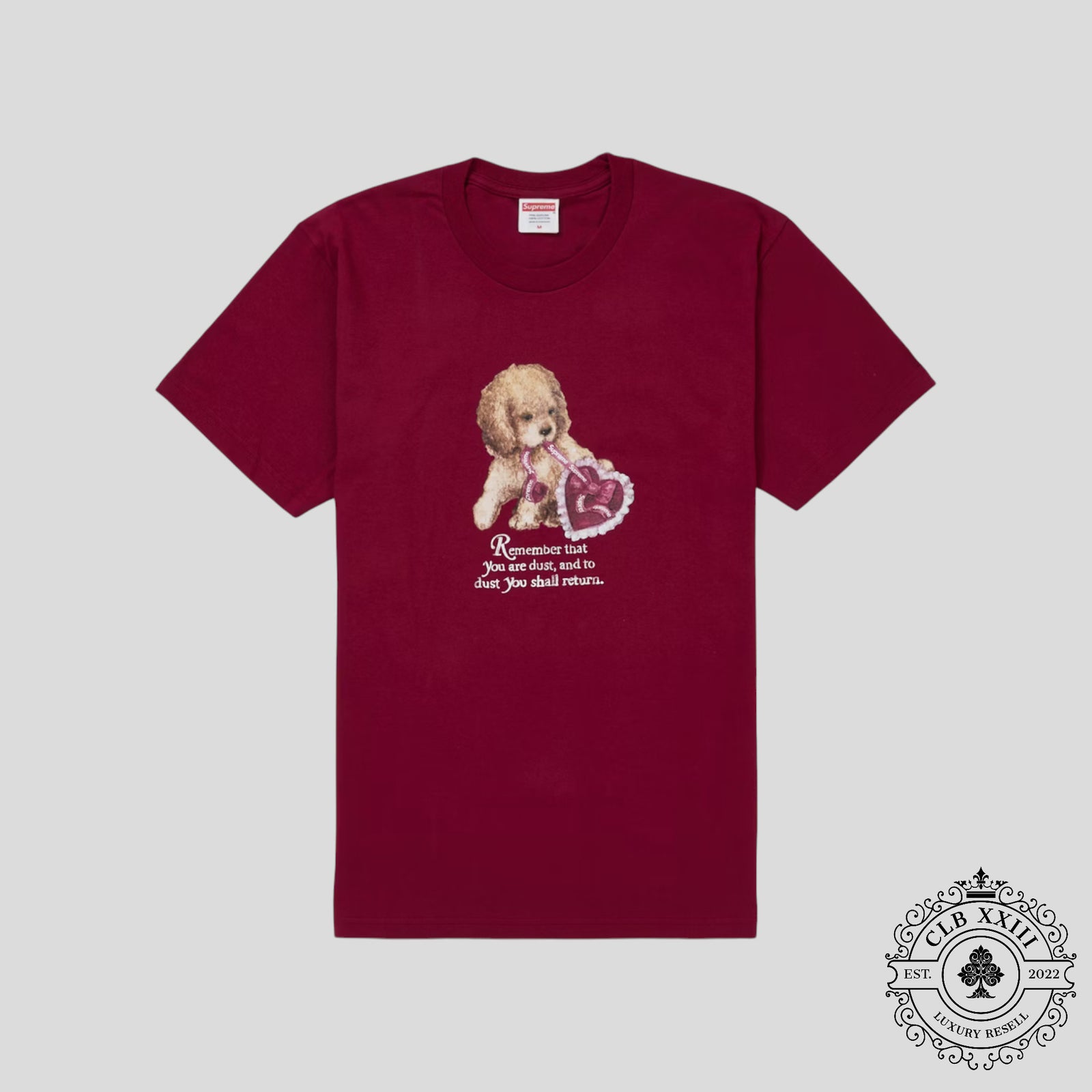 Supreme Dog Tee in Cardinal